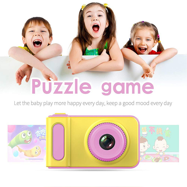  2inch Cartoon Cute Camera Children Birthday Gift 1080P Toddler Toys camera