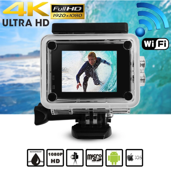  WIFI Sports Camera Full HD 2.0 Inch Waterproof Action Camera